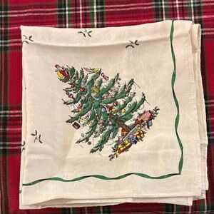 Spode Christmas Tree dinner napkins
